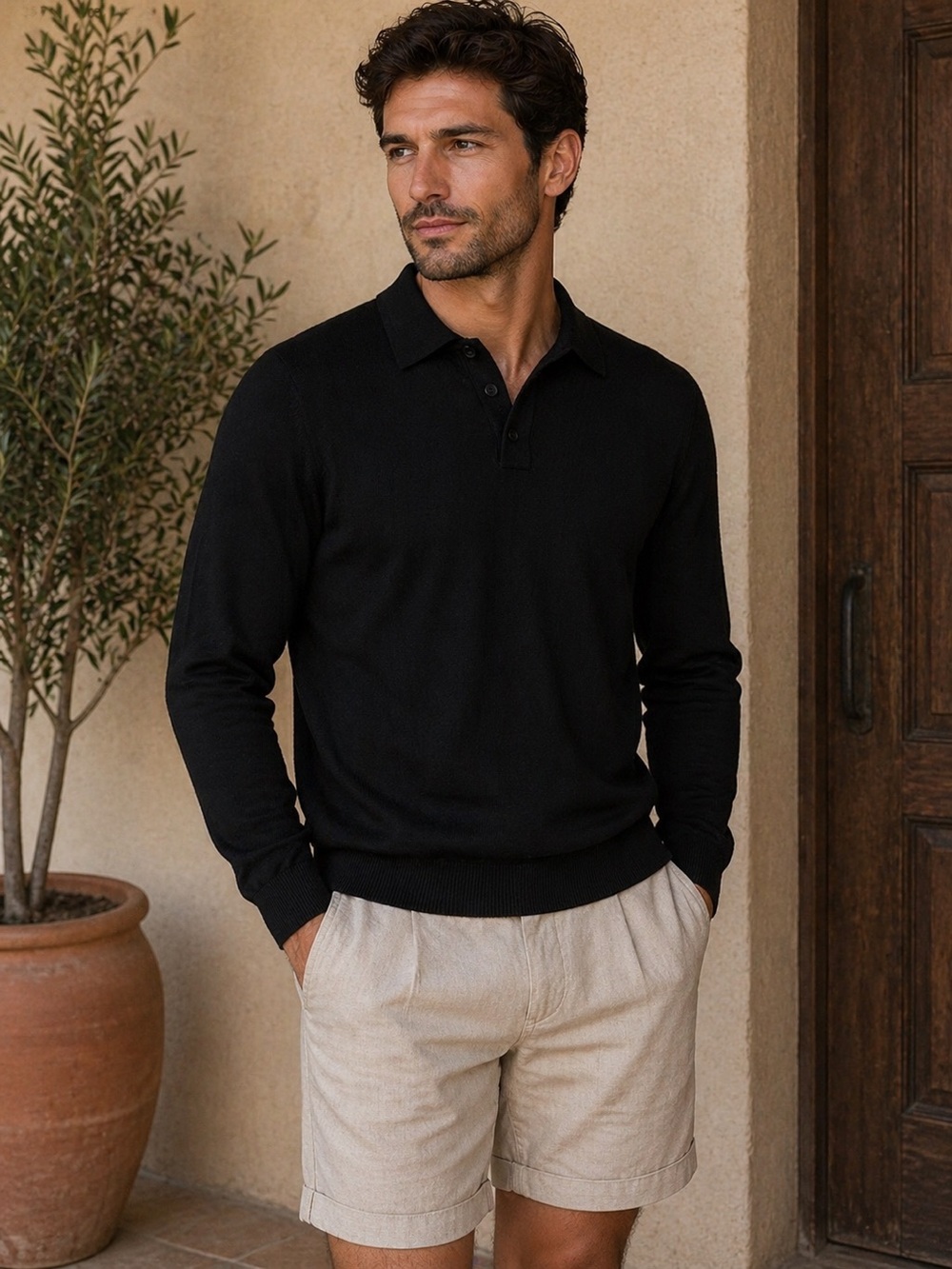 Pronto-Uomo Black Men’s Sweater